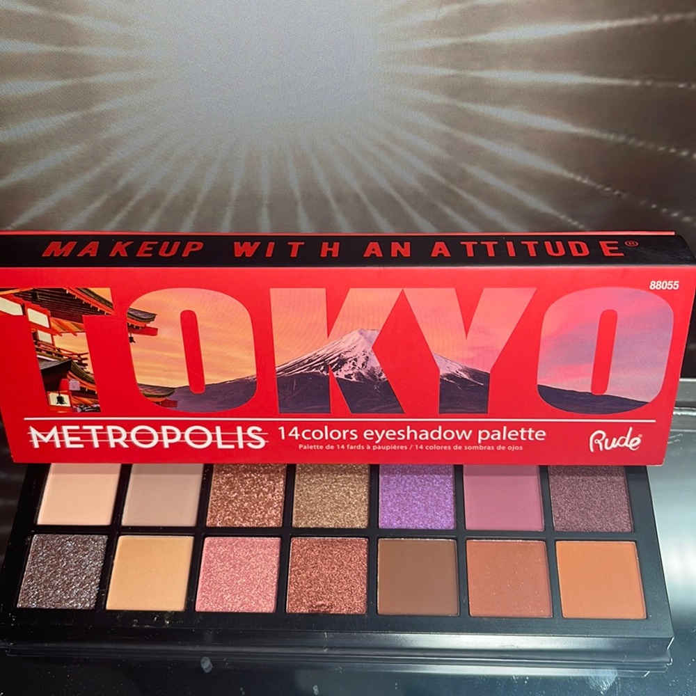 Rude Cosmetics ~ Metropolis Tokyo  Eyeshadow Palette ~ BNIB